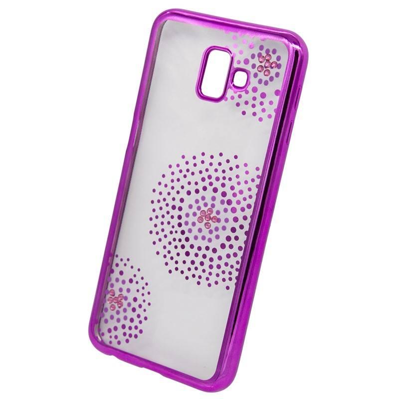 Kryt na mobil Beeyo Flower Dots pro Samsung Galaxy J6 růžový