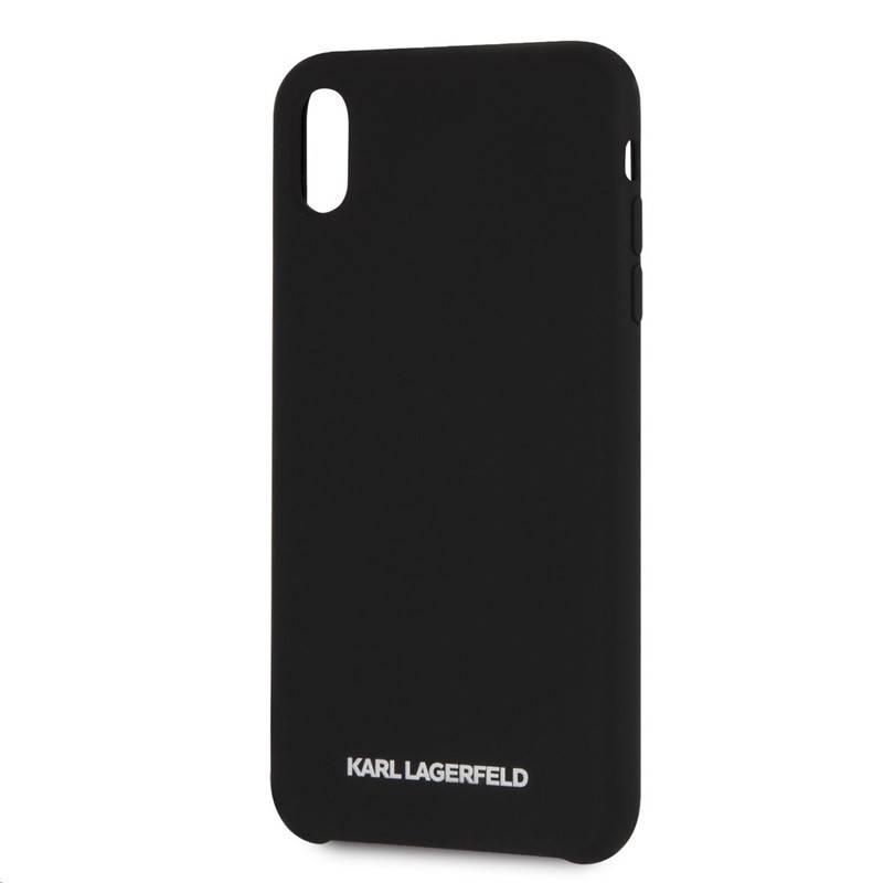 Kryt na mobil Karl Lagerfeld Silicone Case pro Apple iPhone Xs Max černý