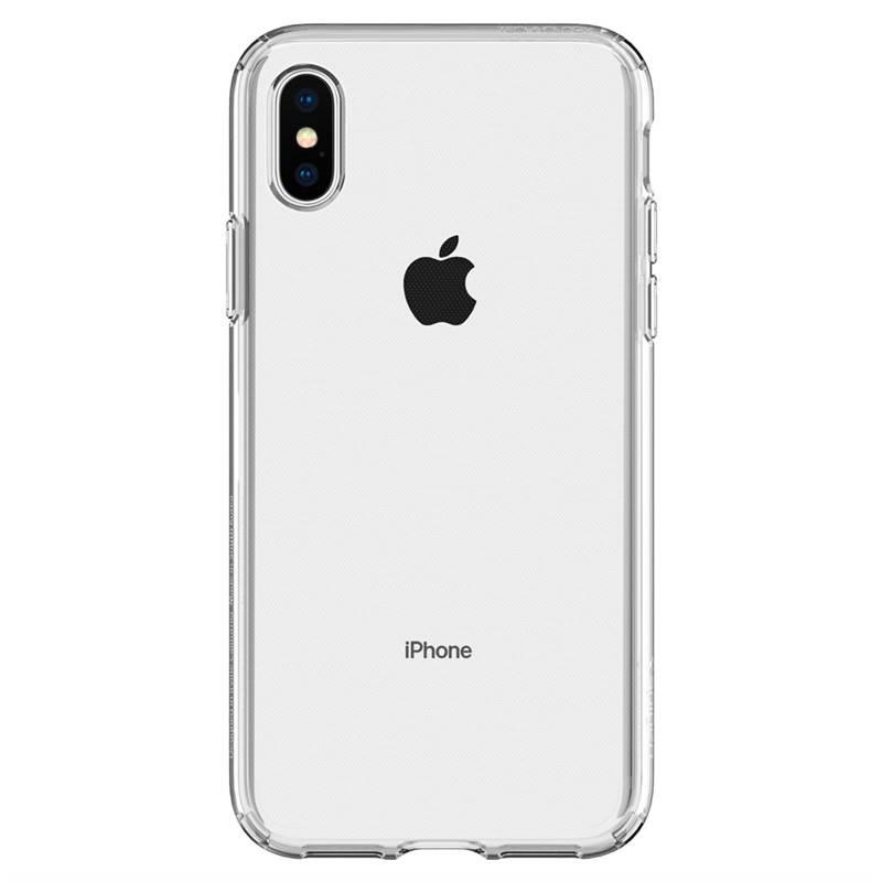 Kryt na mobil Spigen Liquid Crystal pro Apple iPhone Xs X průhledný