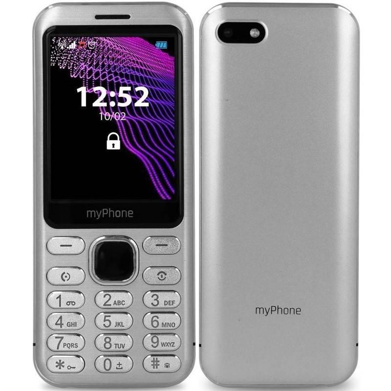 Mobilní telefon myPhone Maestro stříbrný, Mobilní, telefon, myPhone, Maestro, stříbrný