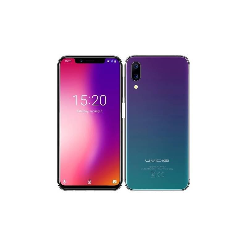 Mobilní telefon UMIDIGI ONE Dual SIM zelený fialový