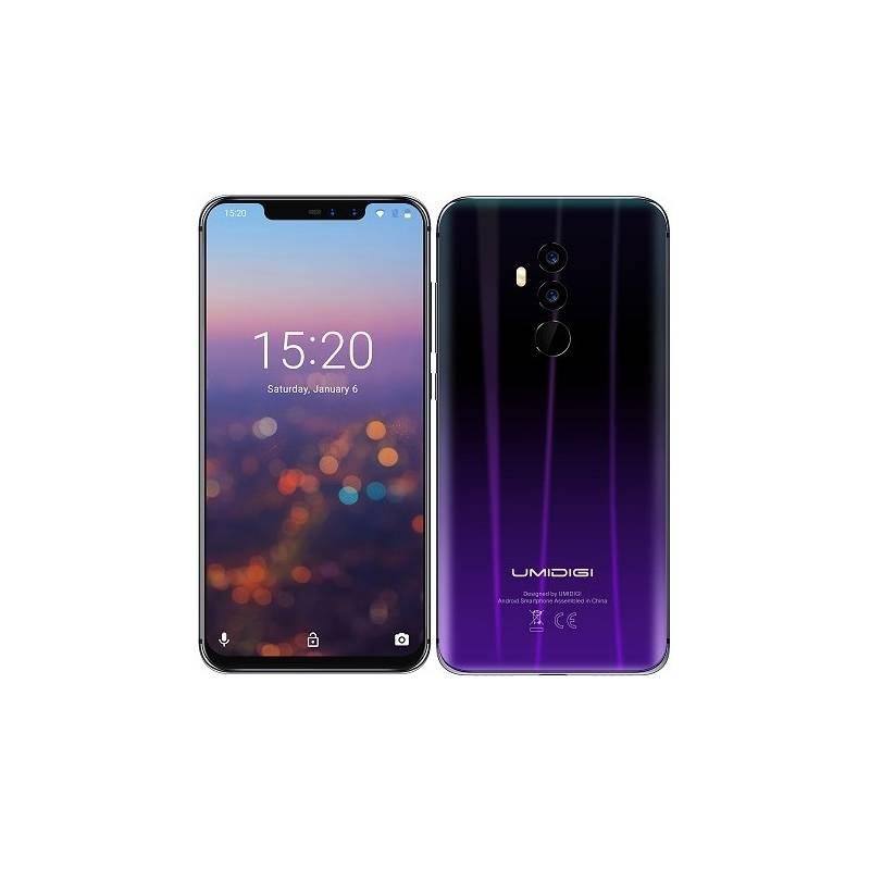 Mobilní telefon UMIDIGI Z2 Dual SIM černý fialový, Mobilní, telefon, UMIDIGI, Z2, Dual, SIM, černý, fialový