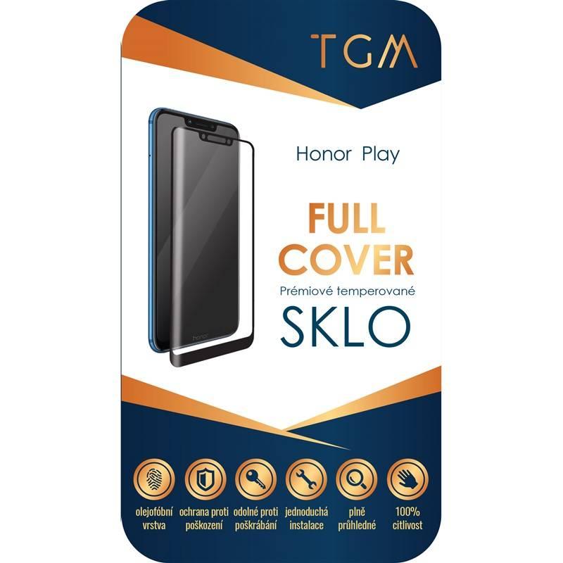 Ochranné sklo TGM Full Cover pro Honor Play černé, Ochranné, sklo, TGM, Full, Cover, pro, Honor, Play, černé