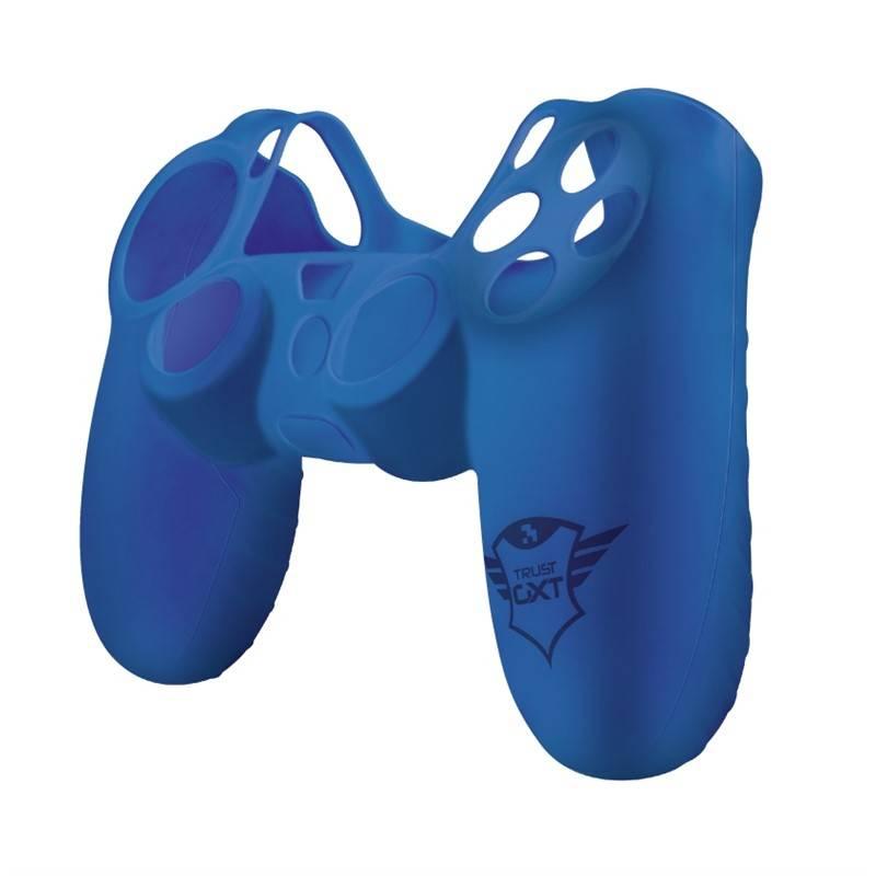 Ochranný obal Trust GXT 744R Rubber Skin pro PS4 DualShock 4 modrý, Ochranný, obal, Trust, GXT, 744R, Rubber, Skin, pro, PS4, DualShock, 4, modrý