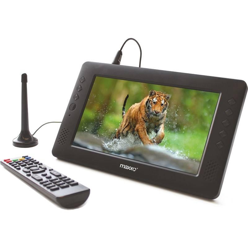 Televize Maxxo mini TV HD – T2 HEVC H.265 černý