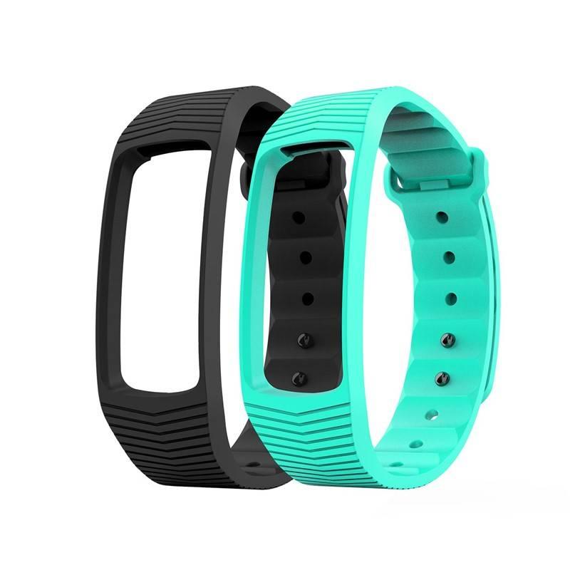 Výměnný pásek Evolveo pro FitBand B3 - 1x černá a 1x tyrkysová