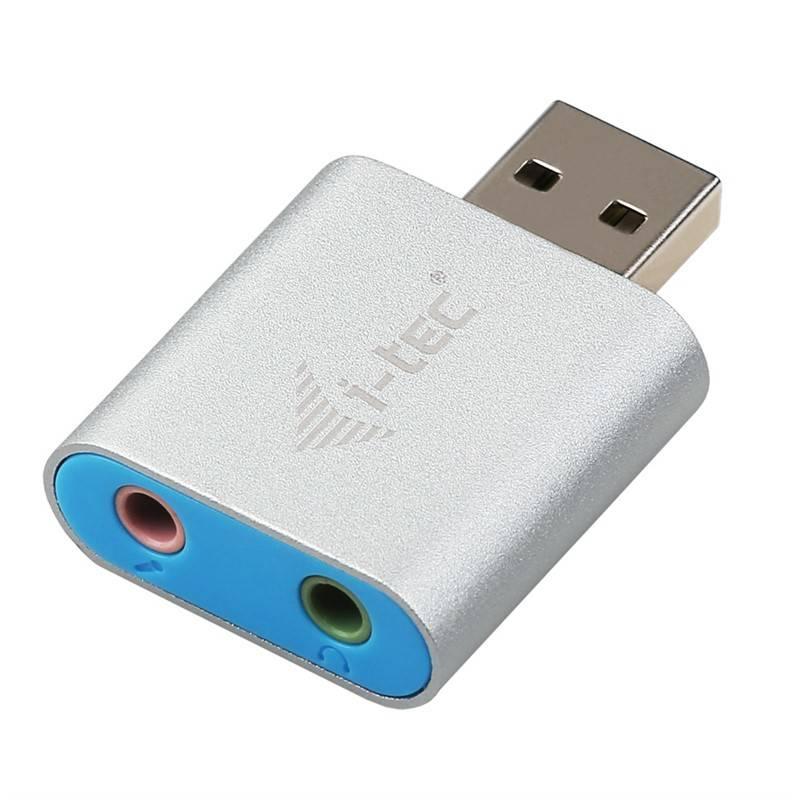 Adaptér i-tec Metal USB 2x 3,5mm