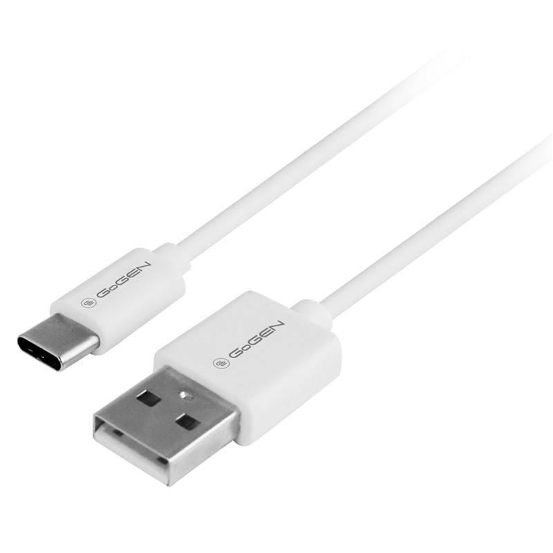 Kabel GoGEN USB USB-C, 0,5m bílý