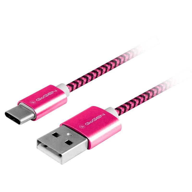 Kabel GoGEN USB USB-C, 1m, opletený