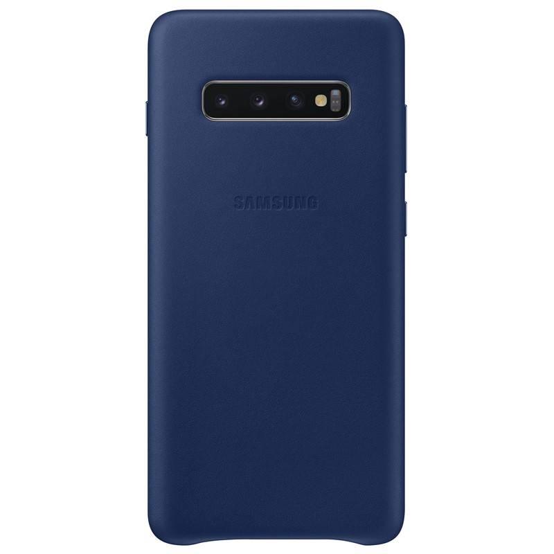 Kryt na mobil Samsung Leather Cover pro Galaxy S10 - navy