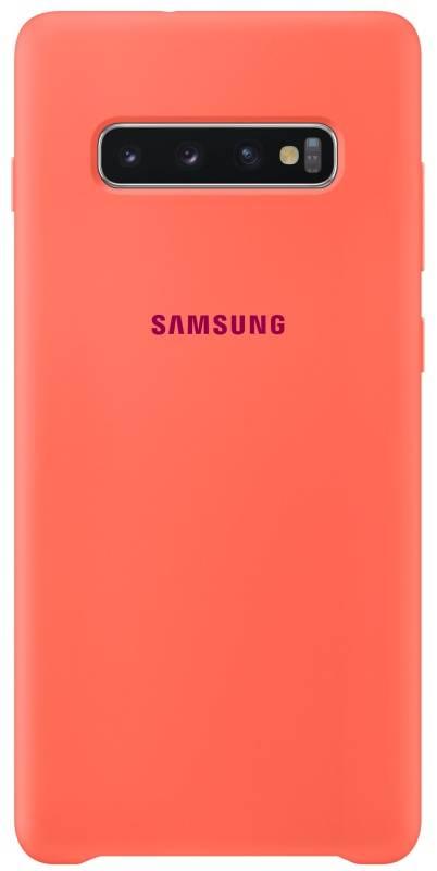 Kryt na mobil Samsung Silicon Cover pro Galaxy S10 - Berry Pink