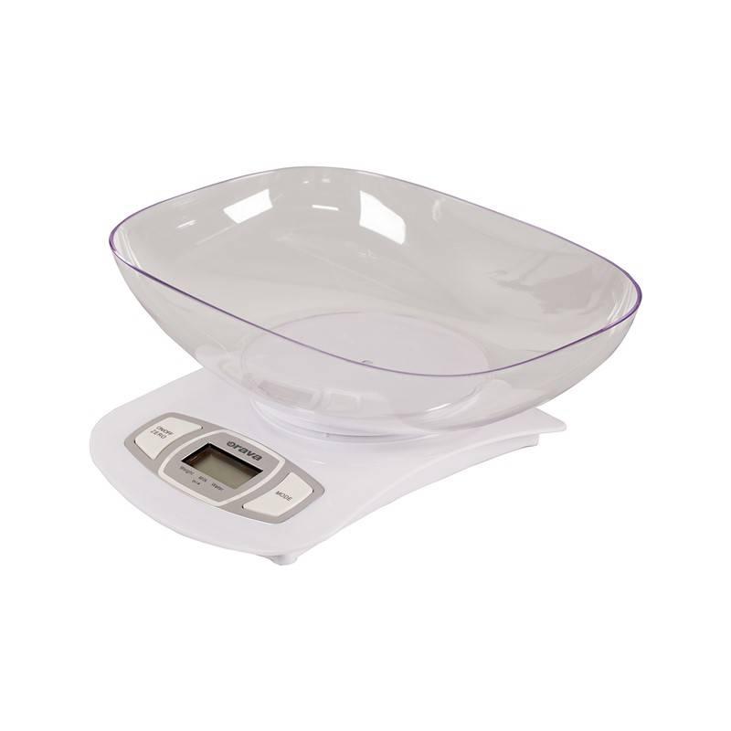 Kuchyňská váha Orava EV-1 W bílá