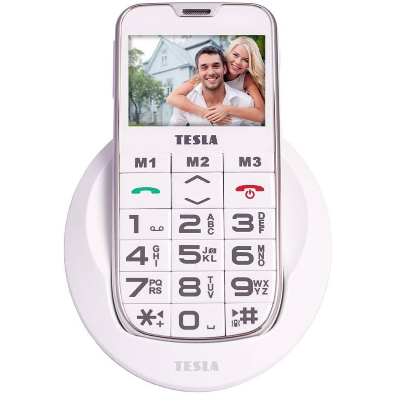 Mobilní telefon Tesla SimplePhone A50 bílý