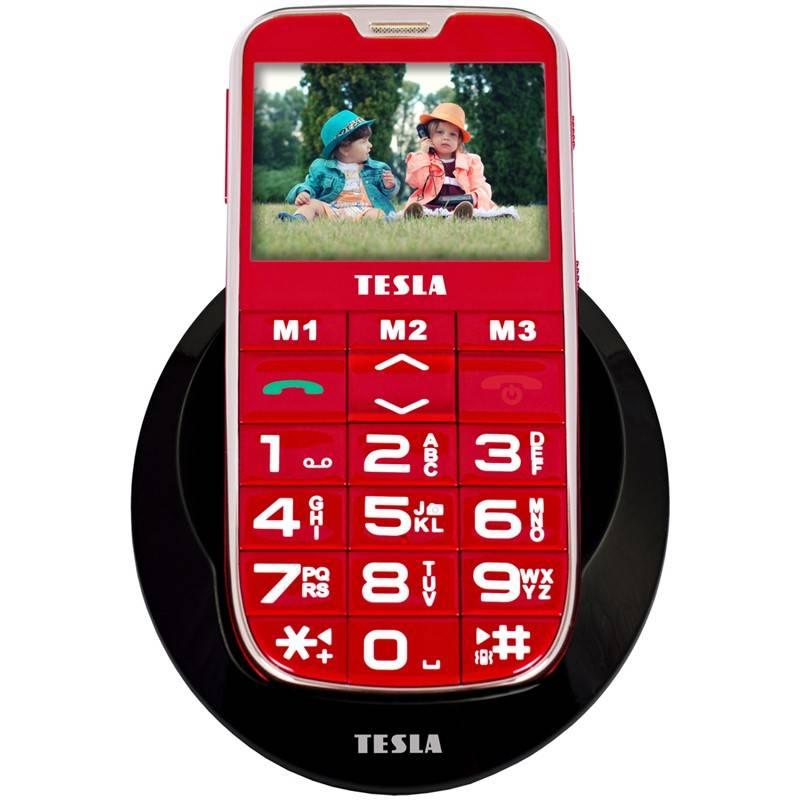 Mobilní telefon Tesla SimplePhone A50 červený