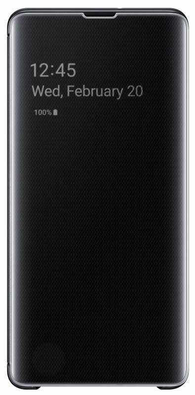Pouzdro na mobil flipové Samsung Clear View pro Galaxy S10 černé