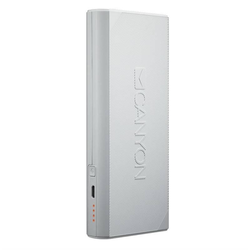 Powerbank Canyon 10000mAh, 2x USB bílá