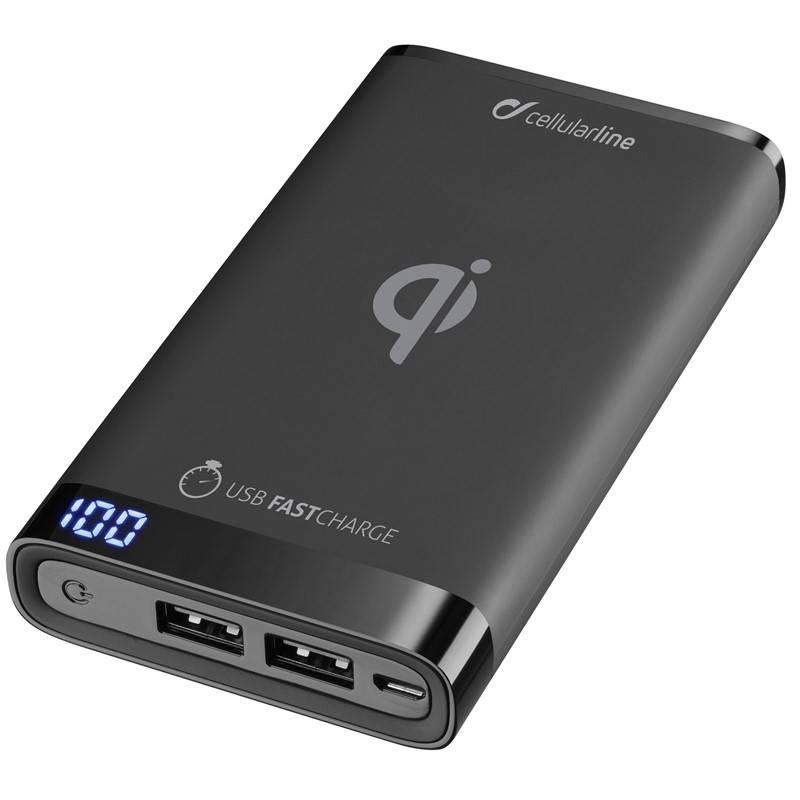 Powerbank CellularLine Freepower Manta, 8000mAh, Qi
