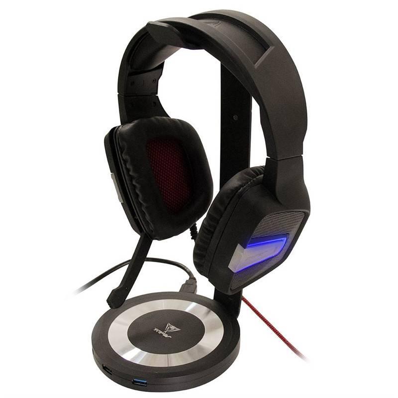 Stojánek Patriot na headset, USB 3.0