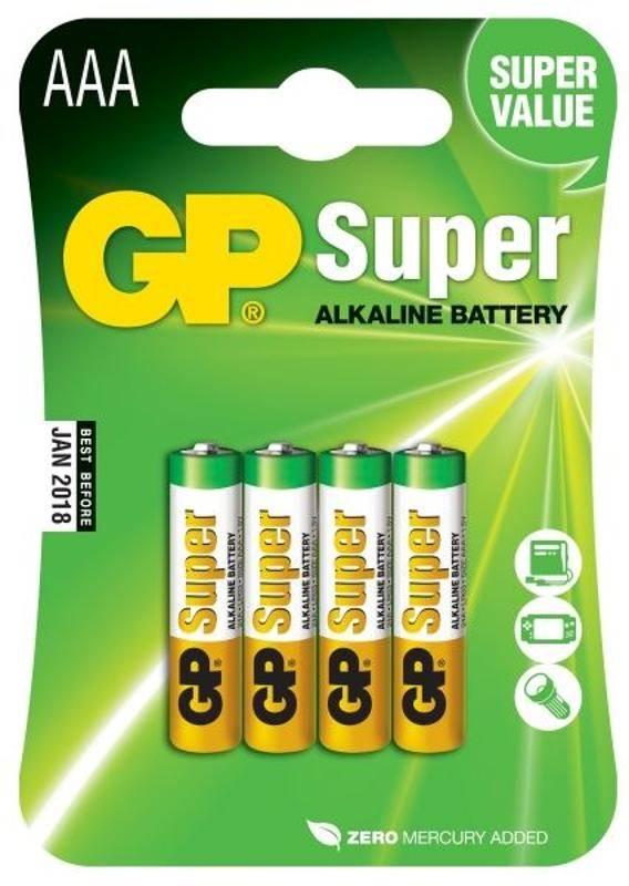 Baterie alkalická GP Super AAA, LR03,