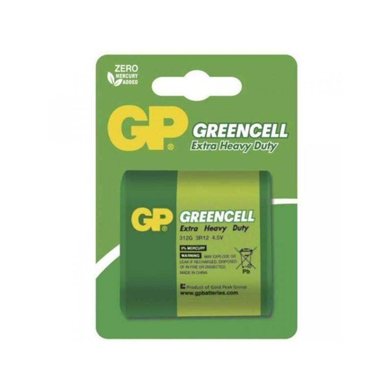 Baterie zinkochloridová GP Greencell 4,5V, 312G,