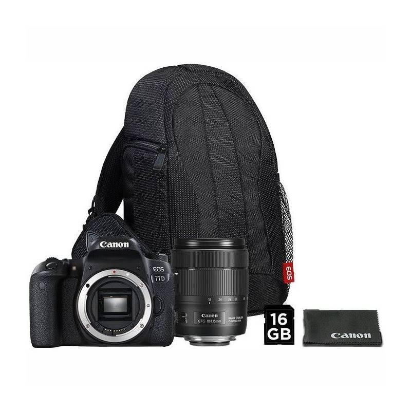 Digitální fotoaparát Canon EOS 77D 18-135 IS USM VUK černý