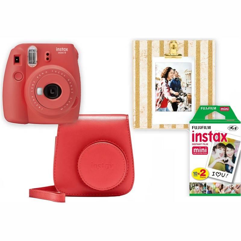 Digitální fotoaparát Fujifilm Instax mini 9 pouzdro červený