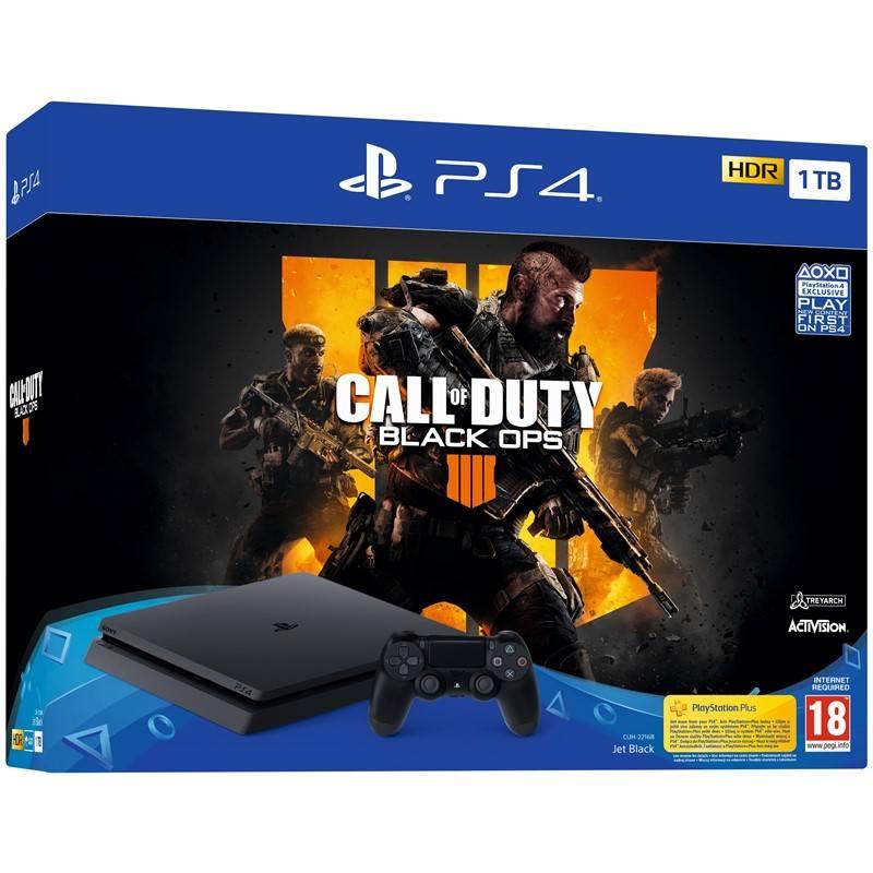 Herní konzole Sony PlayStation 4 1TB Call of Duty: Black Ops 4 černá, Herní, konzole, Sony, PlayStation, 4, 1TB, Call, of, Duty:, Black, Ops, 4, černá