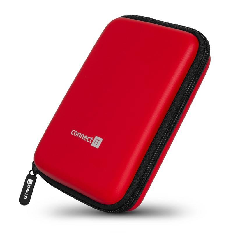 Pouzdro na HDD Connect IT HardShellProtect, skořepinové, pro 2,5" HDD - červené