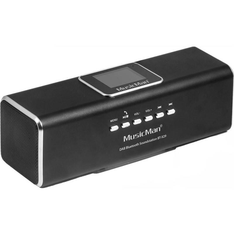 Radiopřijímač s DAB Technaxx BT-X29 a reproduktor MusicMan černý, Radiopřijímač, s, DAB, Technaxx, BT-X29, a, reproduktor, MusicMan, černý