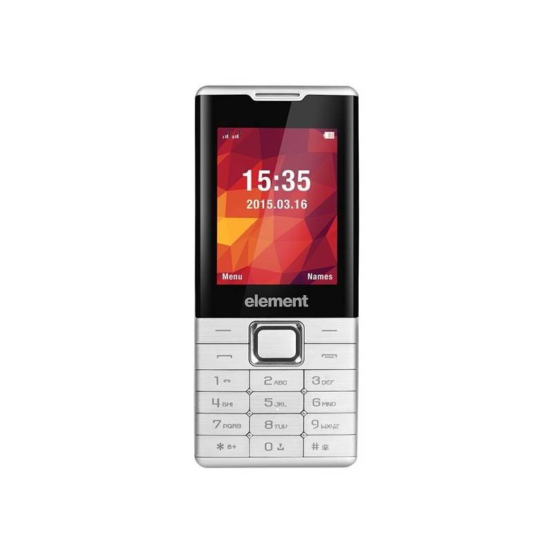 Mobilní telefon Sencor Element P020 stříbrný, Mobilní, telefon, Sencor, Element, P020, stříbrný