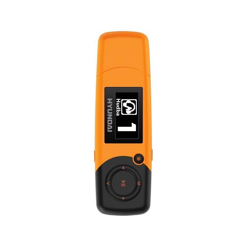 MP3 přehrávač Hyundai MP 366 GB8 FM O oranžový, MP3, přehrávač, Hyundai, MP, 366, GB8, FM, O, oranžový