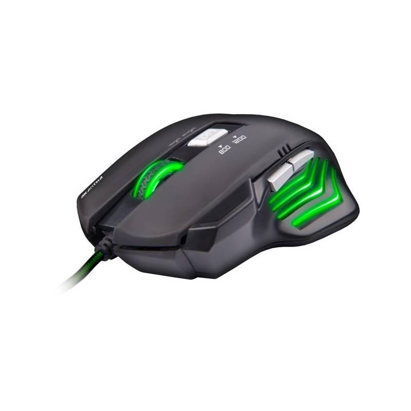 Myš C-Tech Akantha černá zelená
