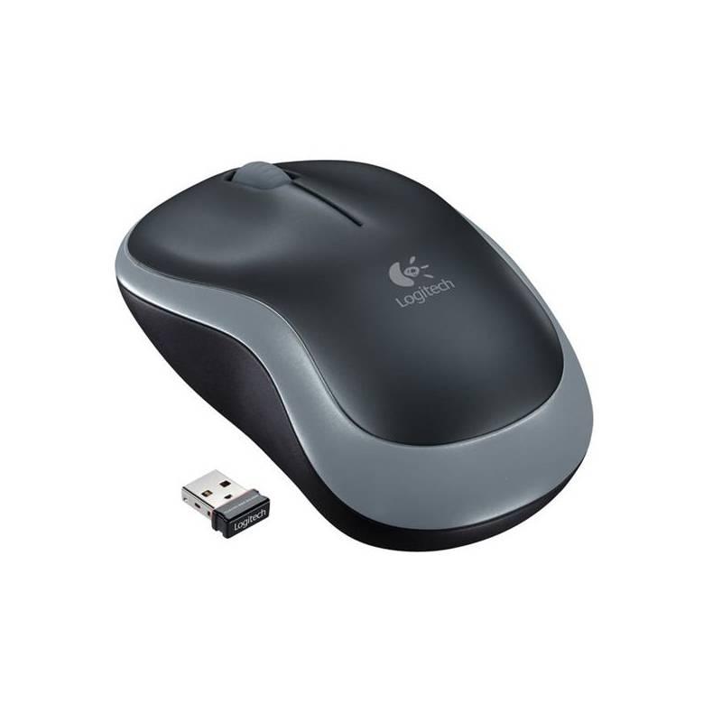 Myš Logitech Wireless Mouse M185 stříbrná