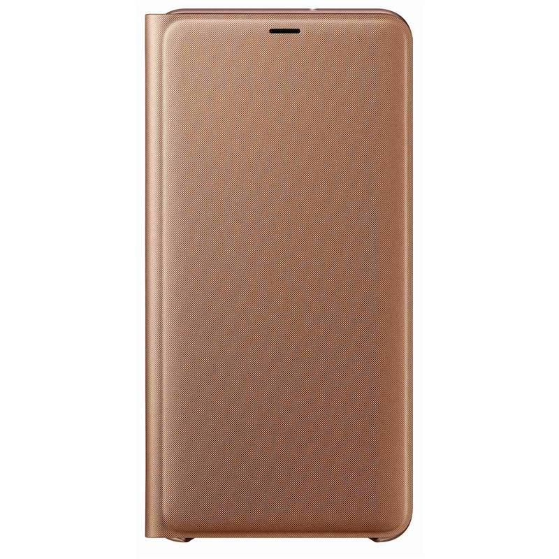 Pouzdro na mobil flipové Samsung Wallet cover pro A7 zlaté