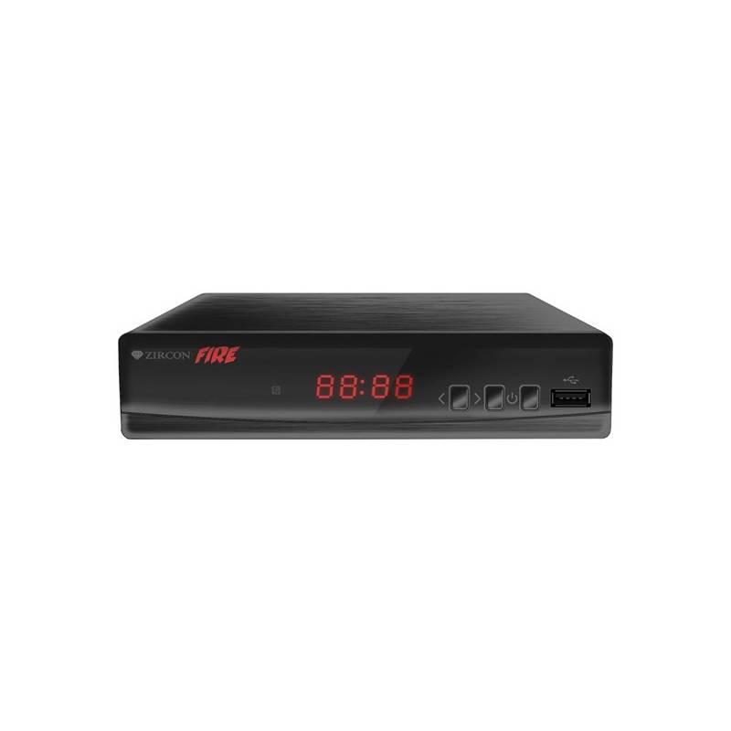 Set-top box Zircon FIRE s DVB-T2 s HEVC černý