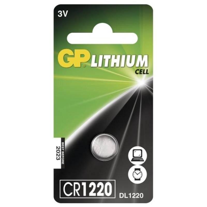 Baterie lithiová GP CR1220, blistr 1ks