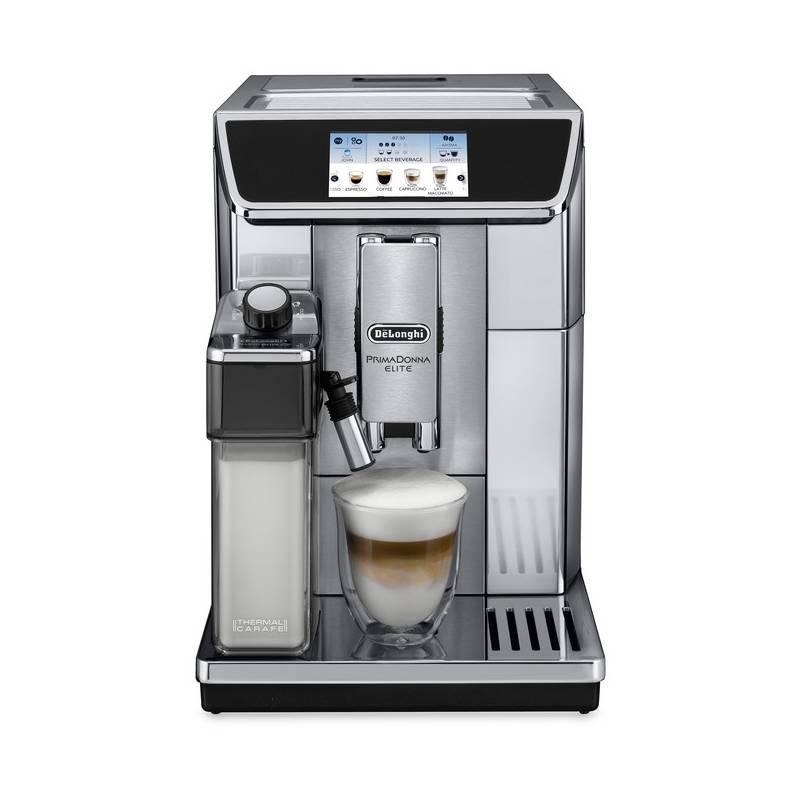 Espresso DeLonghi PrimaDonna Elite ECAM 650.75 MS stříbrné
