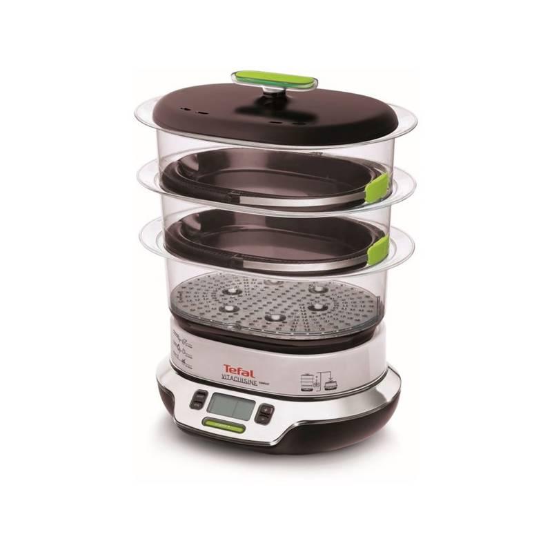 Hrnec parní Tefal VitaCuisine VS400333 černý nerez, Hrnec, parní, Tefal, VitaCuisine, VS400333, černý, nerez