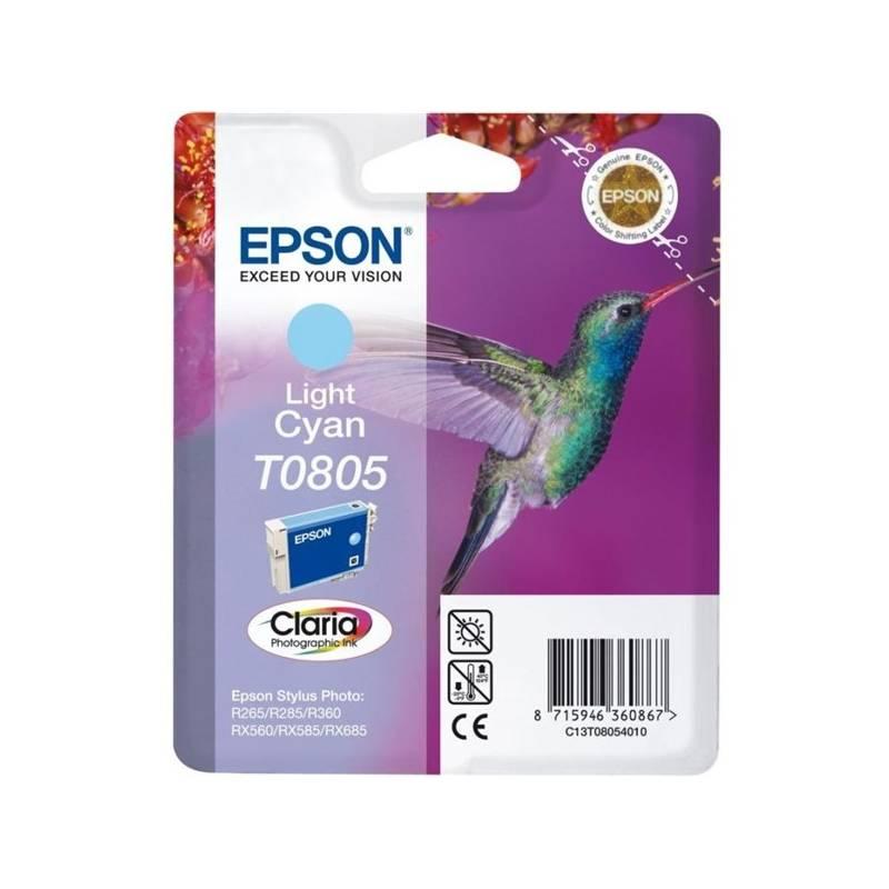 Inkoustová náplň Epson T0805, 7,4ml - originální modrá
