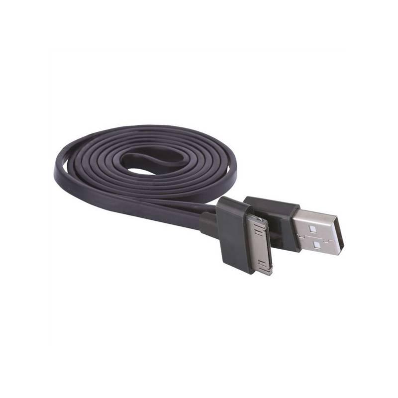 Kabel EMOS USB 2.0 A M - i30P M 1m černý