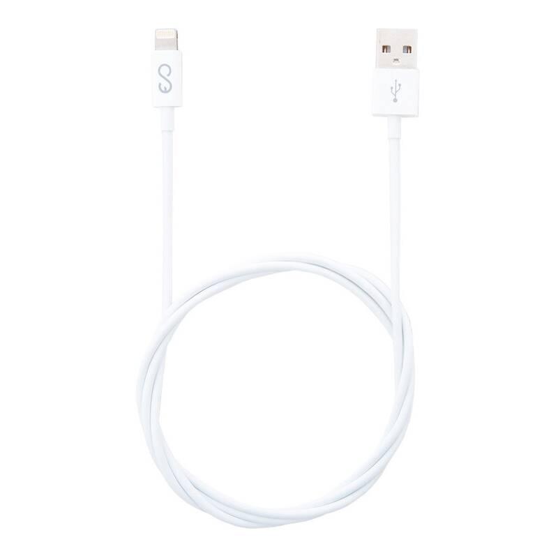 Kabel Epico USB Lightning, 1m bílý, Kabel, Epico, USB, Lightning, 1m, bílý
