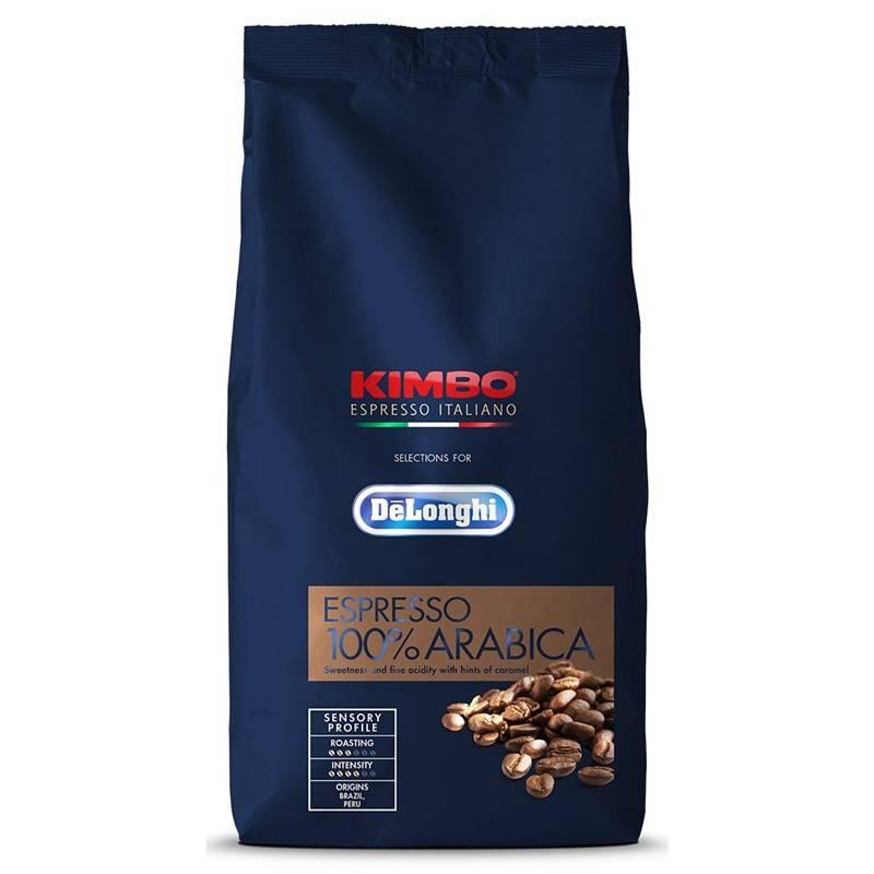 Káva zrnková DeLonghi Kimbo Arabica 1kg, Káva, zrnková, DeLonghi, Kimbo, Arabica, 1kg