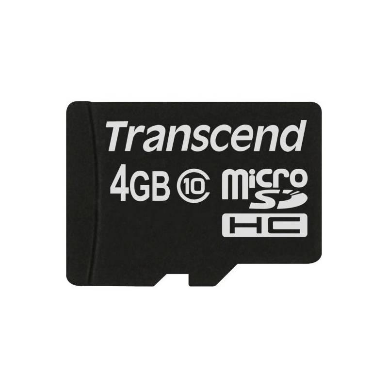Paměťová karta Transcend MicroSDHC 4GB Class10, Paměťová, karta, Transcend, MicroSDHC, 4GB, Class10