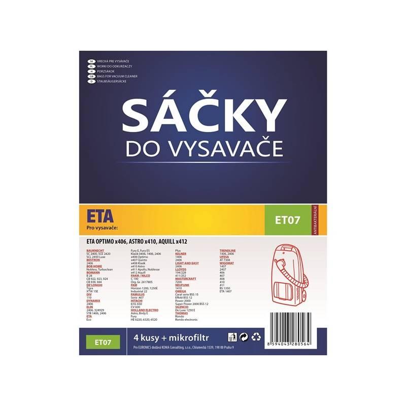 Sáčky do vysavače Koma ET07, Sáčky, do, vysavače, Koma, ET07