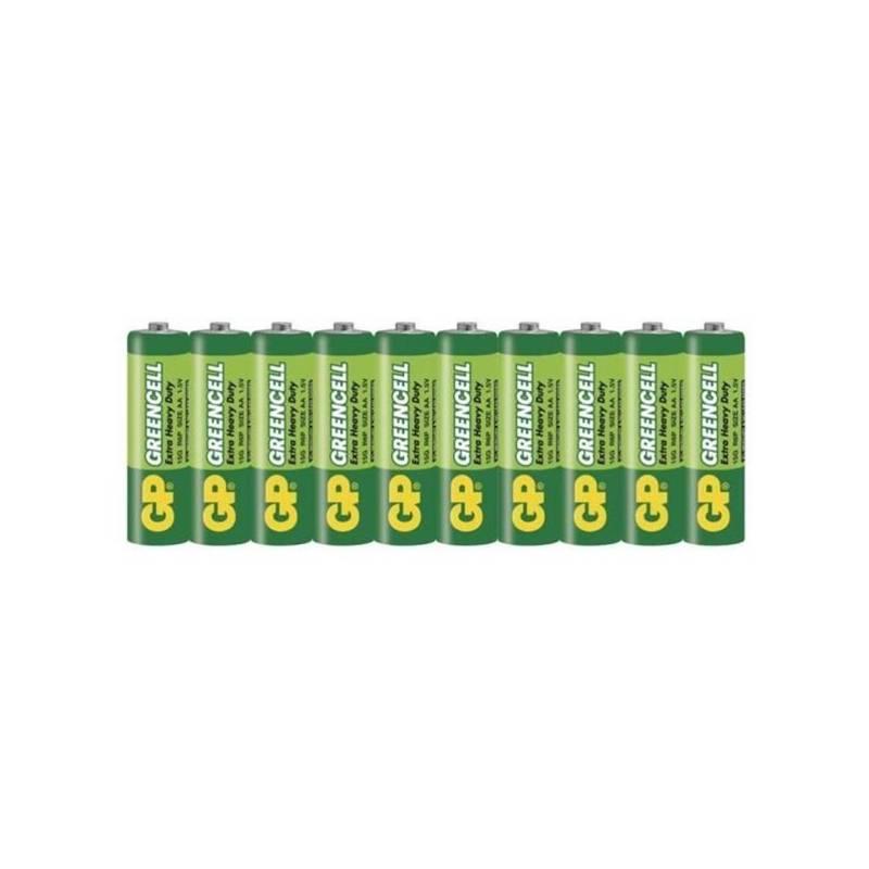 Baterie zinkochloridová GP Greencell AA, R06, fólie 10ks