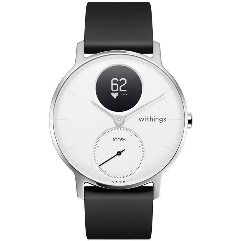 Chytré hodinky Withings Steel HR černá bílá, Chytré, hodinky, Withings, Steel, HR, černá, bílá