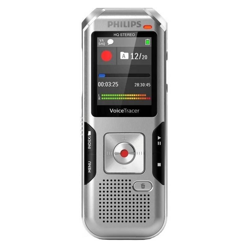 Diktafon Philips DVT4010 stříbrný