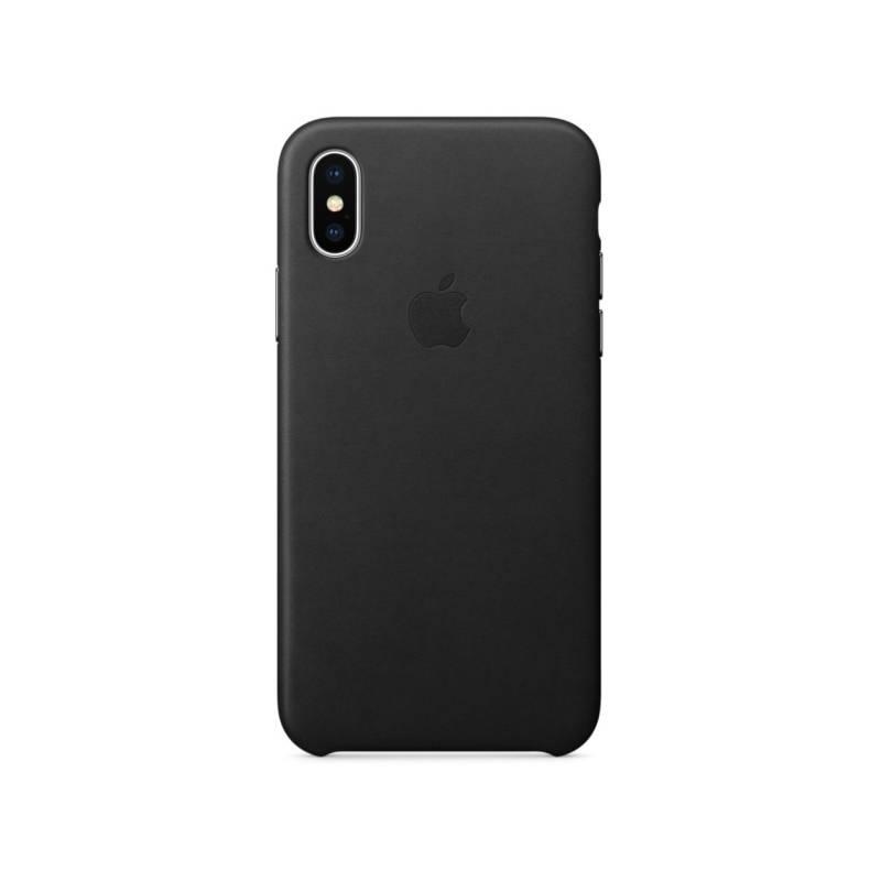 Kryt na mobil Apple Leather Case pro iPhone X černý, Kryt, na, mobil, Apple, Leather, Case, pro, iPhone, X, černý