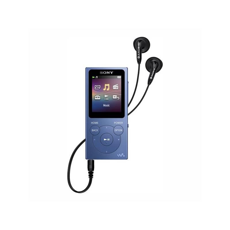 MP3 přehrávač Sony NW-E394L modrý