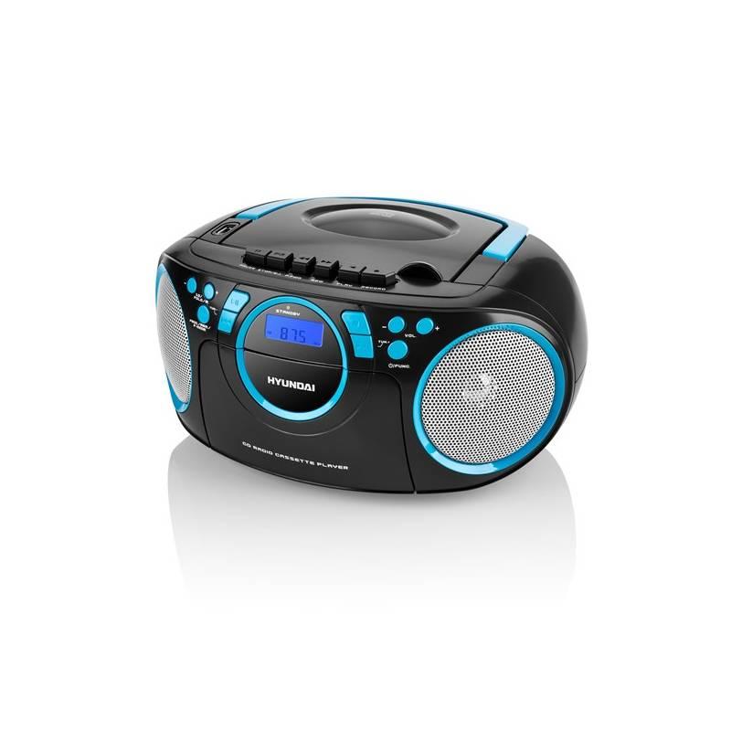 Radiomagnetofon s CD Hyundai TRC 788 AUBBL černý modrý, Radiomagnetofon, s, CD, Hyundai, TRC, 788, AUBBL, černý, modrý